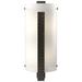 Forged Vertical Bar 18"H Oil Rubbed Bronze Sconce w/ White Art Glass S