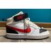 Nike Shoes | Nike Cd7782-110 Court Borough Kid's Size 4y Mid 2 White/Red/Black Sneakers | Color: Black/White | Size: 4b