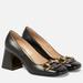 Gucci Shoes | Gucci Mid Heel Pump With Horsebit | Color: Black | Size: 5.5