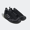 Wanderschuh ADIDAS TERREX "TERREX SWIFT SOLO 2.0", Gr. 42,5, schwarz (core schwarz, grau three, grau six), Textil, Synthetik, sportlich, Schuhe