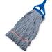Carlisle Food Service Products Large Blue Looped-End Mop W/Red Band - 4 Ply, Cotton | Wayfair 369423B14