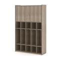 TotMate Tot Mate 5 Section Laminate Floor Locker 46" Wide School Locker Wood in Gray/Brown | Wayfair TM2431A.0W92