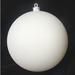 Northlight Seasonal Matte Shatterproof Christmas Ball Ornament 4" (100mm) Plastic in White | 4.5 H x 4.5 W x 4.5 D in | Wayfair 31754933