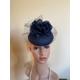 Navy Wedding Hat Blue Fascinator Wedding Hats & Fascinators Pillbox Fascinator Blue