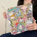 Sanurgente-Étui de protection en silicone avec fente pour stylo Hello Kitty Kuromi iPad Air 2021