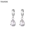 TIANDE-Boucles d'Oreilles Pendantes en Or pour Femmes Bijoux en Goutte d'Eau Exquis à la Mode