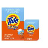 Tide To Go Instant Stain Remover Wipes Laundry and Carpet Spot Cleaner 6 Count