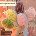 UDIYO Mini Wet Hair Brush Travel Detangling Brush Soft Bristles Wet Dry Hair Brush Kids Hair Brush for Most Hair Types with Ease Knots Without Tears or Breakage (Cute Colors)