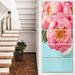 DESIGN ART Designart Bunch of Light Pink Peony Flowers Floral Canvas Artwork Print 28 in. wide x 60 in. high - 5 equal Panels