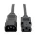 2PK Tripp Lite 4ft Power Cord 10a 18awg C14 To C13 (P004004)