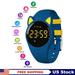 HUYVMAY Kids Fitness Watch Without App and Smartphone 1 Hour Charging for 20 Days Use IP68 Waterproof Activity Tracker for Girls Boys Teens Students Fit Watch with Alarm Clock Step Counter