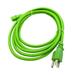 Kentek 10 FT Green 3 Prong AC Power Cable Cord for VIZIO LG SAMSUNG PANASONIC TV LCD Plasma HDTV