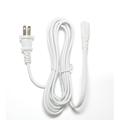 [UL Listed] OMNIHIL White 10 Feet Long AC Power Cord Compatible with Sony Playstation 3 CECH-4001B Super Slim