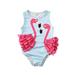 Kids Flamingo Baby Girl One Piece Bikini Swimwear Swimsuit Bathing Suit Infant Baby Swimsuit Beachwear