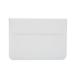 15 inch Laptop Stand Sleeve Case Faux Leather Envelope bag transverse laptop bag Laptop protective case - white