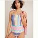 Anthropologie Swim | Anthropologie One Piece Colorful Swimsuit Size 8 | Color: Blue/Green | Size: M