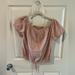 Anthropologie Tops | Anthropology Peach Frye X Anthropologie Brand. | Color: Pink/White | Size: S