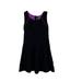 Disney Dresses | Disney Dress Girls Large 14 Black Purple Descendants Floral Embossed Fit | Color: Black | Size: 14g