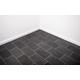 Black Tile Vinyl Lino Roll Flooring 2m & 4m Width Bathroom Kitchen Flooring Tile Effect (1metres x 2metres (3ft 3" x 6ft 6"))