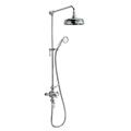 Nes Home Traditional Victorian Thermostatic 8” Shower Valve With Brass Slider Rail