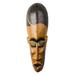 Bungalow Rose African Mask Wall Décor Ceramic in Black/Brown/Gray | 21.75 H x 7 W x 3.7 D in | Wayfair 4CAF1B1C9CB94BF6BAD42C15B5593D6F