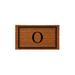 Latitude Run® Niarcos 28" x 16" Non-Slip Monogram Coir Outdoor Door Mat Coir, Rubber | 28 H x 16 W x 0.6 D in | Wayfair