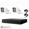 Kit telecamere visione notturna colori 2 mpx ahd Hikvision