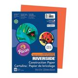 Riverside Paper 9X12 Orange Construction - Basic Supplies - 50 Pieces