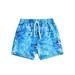 Herrnalise 4T Boys Swim Trunks Toddler Kids Baby Trendy Cute Ocean Print Beach Pants Swimming Shorts 6 Months-4 Years Blue