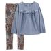 Carter s Girls Baby & Toddler 2-Piece Long Sleeve Top & Legging Outfit Set (Blue Jean/Navy Floral 3T)