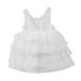 Girl Princess Wedding Skirt Embroidered Sleeveless A-Line Knee Length Dress For 1-6 Years Baby Sundress Streetwear