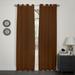 Kashi Home Holly Collection Window Treatment/Curtain/Sheer Faux Silk with Grommet Top 57 X 90 Brown 2 PC