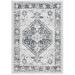 SAFAVIEH Odyssey Eddie Damask Area Rug Ivory/Grey 4 x 6