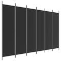 vidaXL 3-Panel Room Divider Anthracite 59.1 x78.7 Fabric