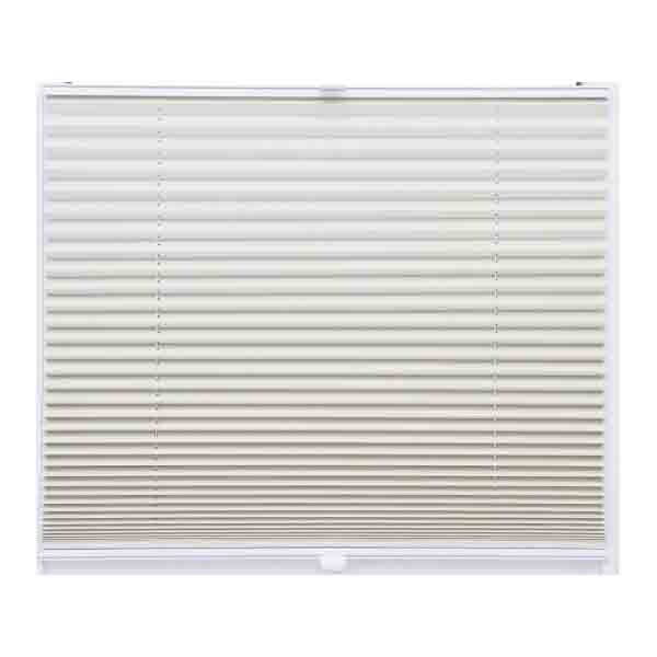 Thermo Black Out Plissee 95x150 cm beige silber metallic 100% Verdunkelnd Image