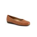 Wide Width Women's Sasha Flat by Trotters in Luggage (Size 7 1/2 W)