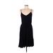 H&M L.O.G.G. Casual Dress V Neck Sleeveless: Black Print Dresses - Women's Size Medium