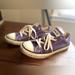 Converse Shoes | Converse Purple Low Top Sneaker | Color: Purple/White | Size: 3bb