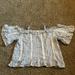 American Eagle Outfitters Tops | American Eagle Blue & White Striped Ladies Sz Small Top | Color: Blue/White | Size: M