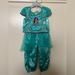 Disney Costumes | Disney Store Jasmine Princess Outfit | Color: Blue | Size: Toddler Size 3t