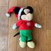 Disney Toys | Disney Baby Christmas Holiday Mickey Mouse 12" Plush With Santa Hat Crinkle Ears | Color: Green/Red | Size: Osbb