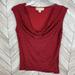 Michael Kors Tops | Michael Kors Cowl Neck Sleeveless Top Small | Color: Black/Red | Size: S