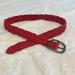 American Eagle Outfitters Accessories | American Eagle Red Braided Cotton Belt Size S | Color: Red | Size: Sm / Pm