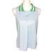 Athleta Tops | Athleta Preppy Collar Racerback Sleeveless Light Blue Polo Tank | Color: Blue/Green | Size: L