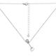 Damen Modeschmuck Nadel Anhänger 925 Sterling Silber Halskette 5A White Stone Pearl Halskette Anhänger Länge 40-45 cm Passend für jeden Ort