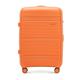 WITTCHEN Mittelgroßer Koffer aus leicht Polypropylen Einfarbigem TSA Teleskopgriff Größe M 65L Orange
