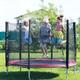 Enfants Trampoline ø 182 cm Jardin Trampoline Trampoline Extérieur avec Filet de Sécurité Ressorts