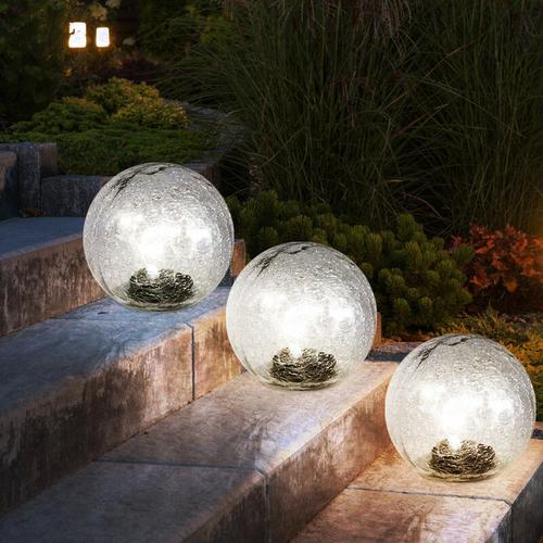 Außenleuchte Kugellampe Solarleuchte, 10-flammig, led Lichterkette, Terrassenlampe, Gartenleuchte,