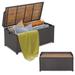 Costway 45 Gallon Outdoor Storage Bench with Zippered Liner