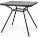 Costway 32" x 32" Heavy-Duty Outdoor Dining Table with Umbrella Hole for 4 Persons-Grey